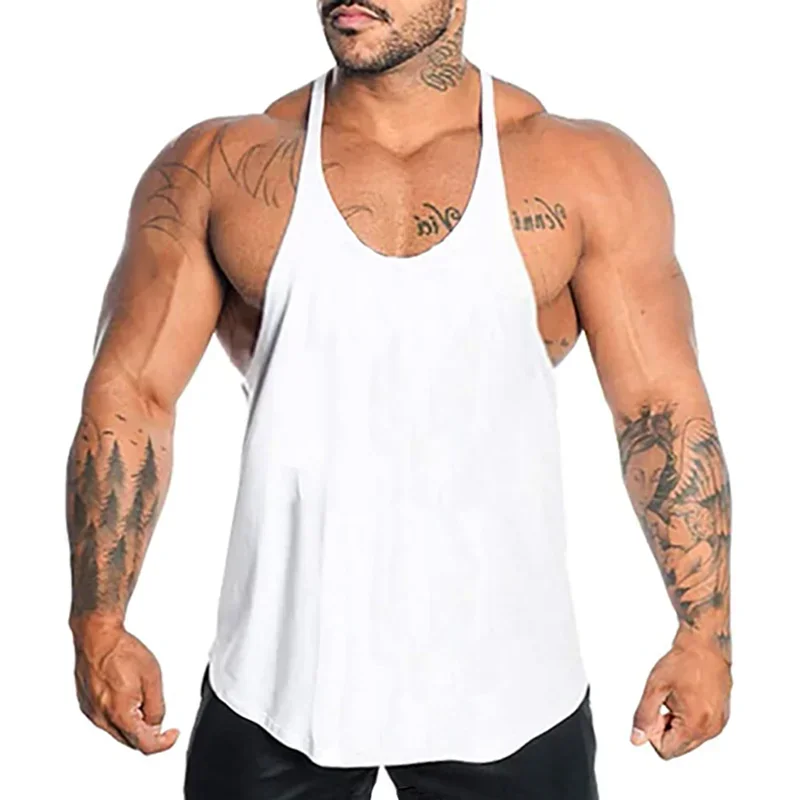 Tank Top Muscle - Running Vests Men Sleeveless Sweatshirt Gym