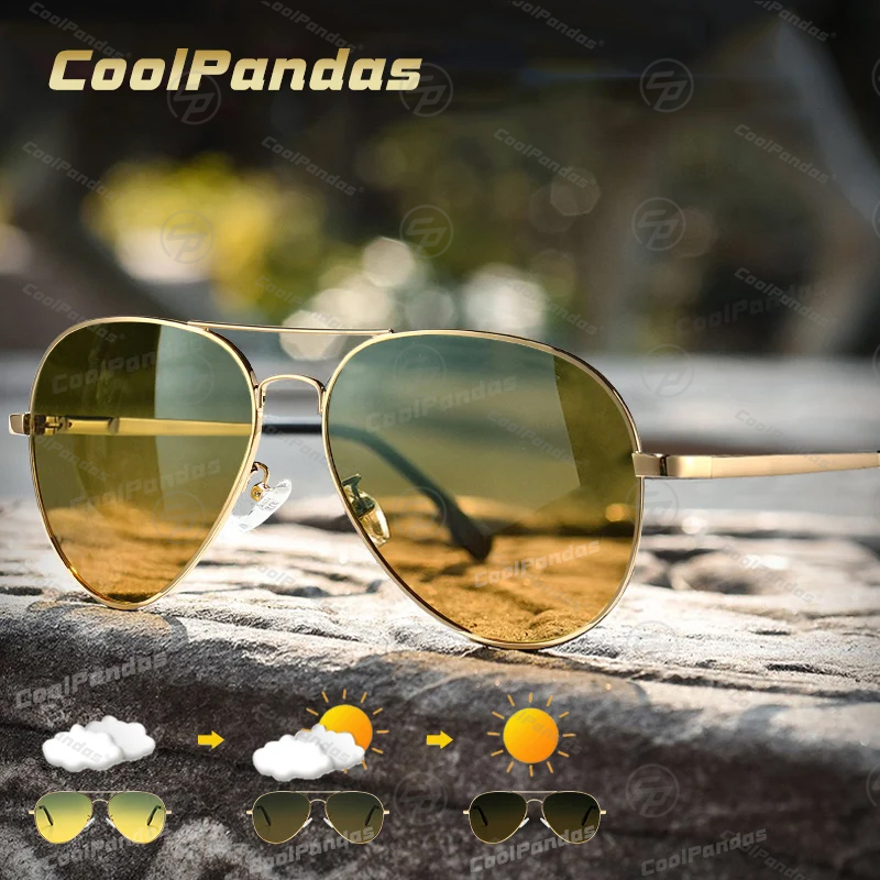 Sunglasses Aviator Polarized - Photochromic Kính Mát Nam Phân Cực