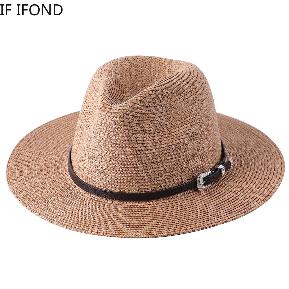 Bucket Hat Straw - 60CM Big Size Fashion Straw Parent-Child