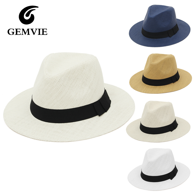 Bucket Hat Straw - Summer Straw Panama Hat for Women