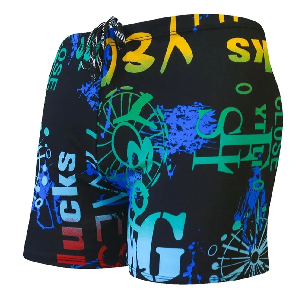 Swim Trunk Quick Dry - Men's Print Quick Dry Swimwear Men
