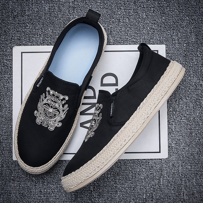 black Breathable shoes for man - đánh giá và giá Espadrille Slip On