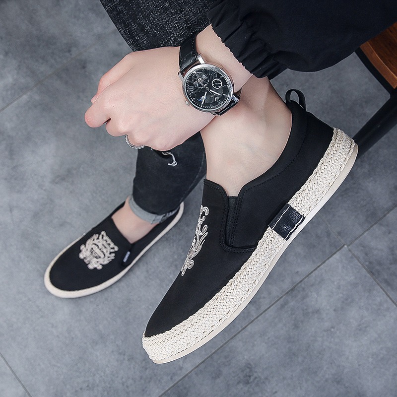 black Breathable shoes for man - đánh giá và giá Espadrille Slip On