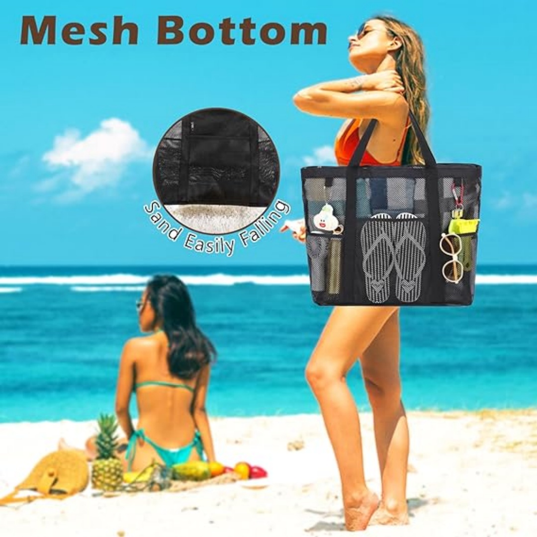 Mesh Beach Bag Family - Large  - đánh giá và giá Beach Towel Large