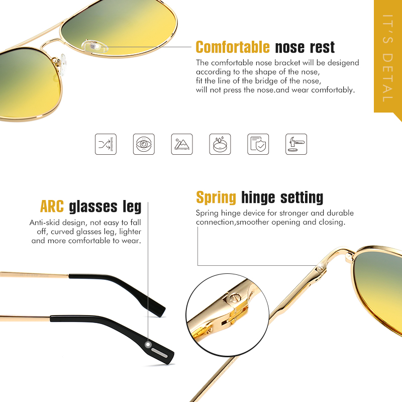 Photochromic Kính Mát Nam Phân - đánh giá và giá Sunglasses Aviator Polarized