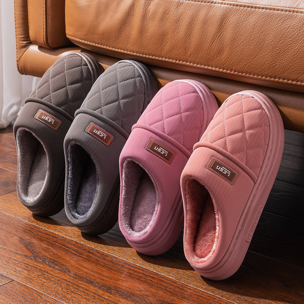 Winter Warm Slipper Women Men  - đánh giá và giá Flip Flop Leather Men