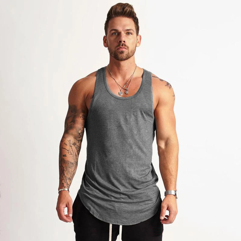Summer Men Running Vests Plain - đánh giá và giá Tank Top Muscle