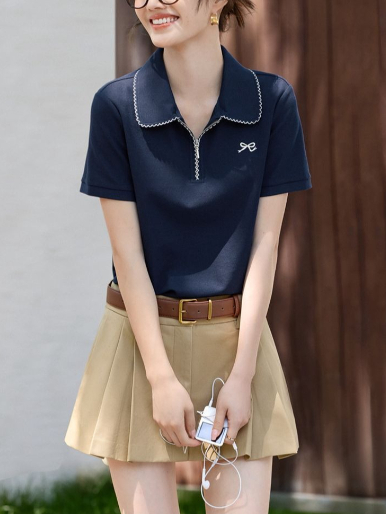Women's Slim Fit Figure Flatte - đánh giá và giá Polo Shirt Pique