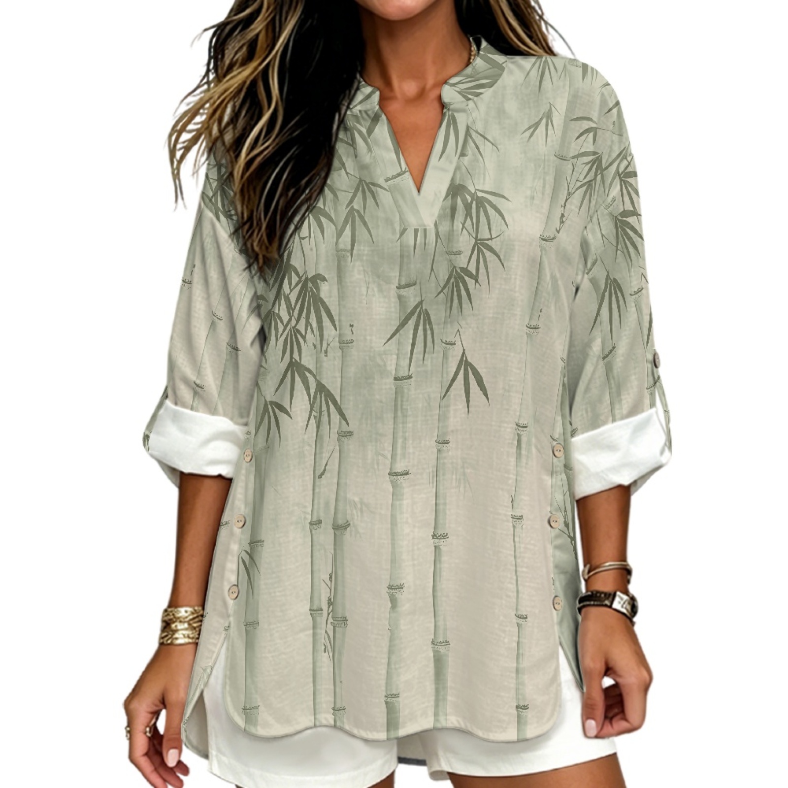 INSTANTARTS Women'S Linen V-Ne - đánh giá và giá Linen Shirt Breathable