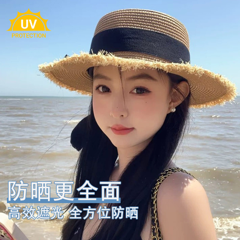 Women Straw Sun Hat Bowknot Su - đánh giá và giá Packable Hat Nylon