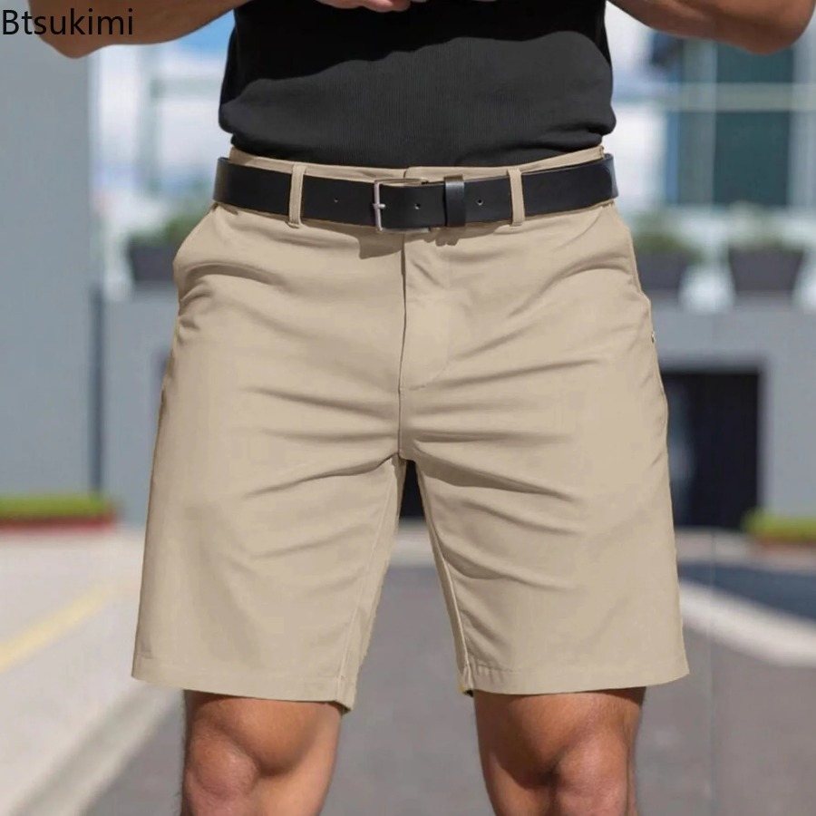 Summer New Mens Solid Slim Chi - đánh giá và giá Shorts Chino Slim