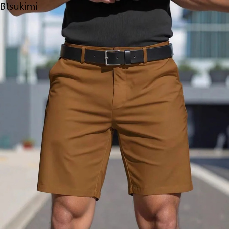 Summer New Mens Solid Slim Chi - đánh giá và giá Shorts Chino Slim