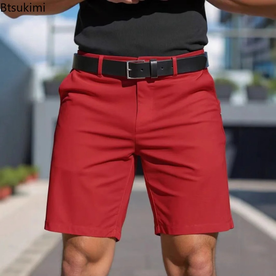 Summer New Mens Solid Slim Chi - đánh giá và giá Shorts Chino Slim