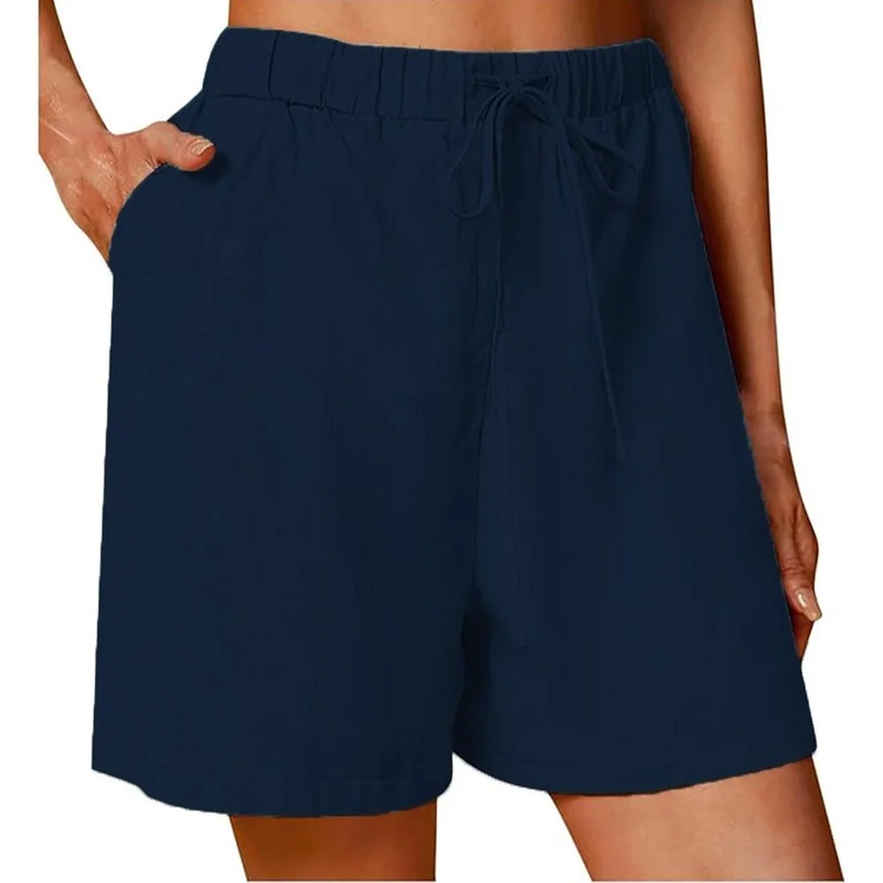 2026Women's Summer Casual Shor - đánh giá và giá Short Linen Drawstring