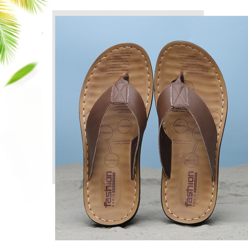 2026 Shoes Leather Men's Flip  - đánh giá và giá Flip Flop Leather Men