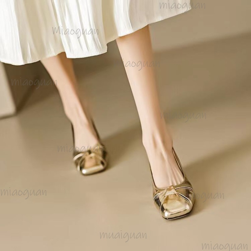 Cover Toe Low Heel Pumps Women - đánh giá và giá Casual Sandal Leather
