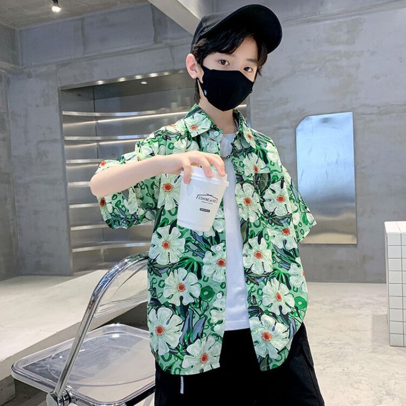 Boys' Floral Shirt Summer Set  - đánh giá và giá Resort Shirt Floral