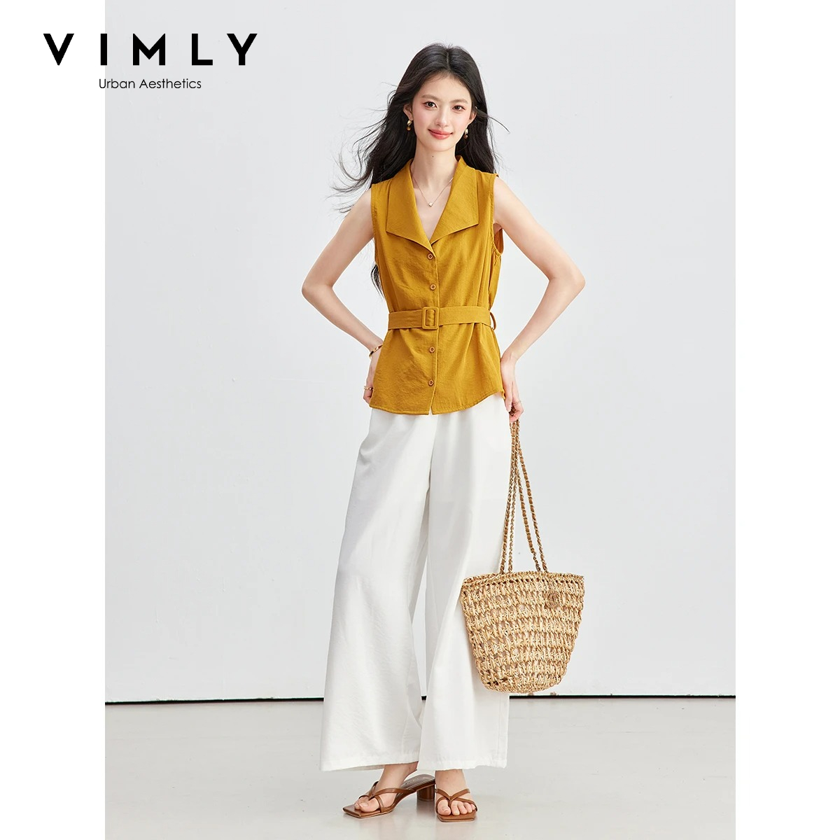 VIMLY Women Summer Commuter Su - đánh giá và giá Shirt Camp Collar