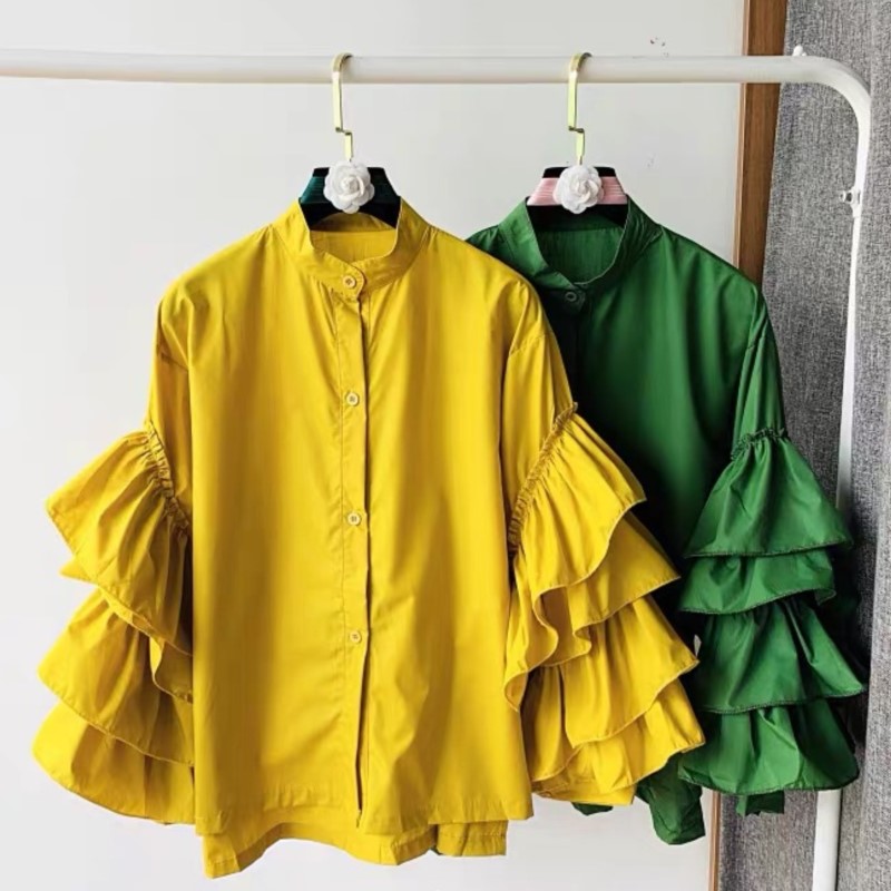Women White Shirts Solid Full  - đánh giá và giá Shirt Camp Collar