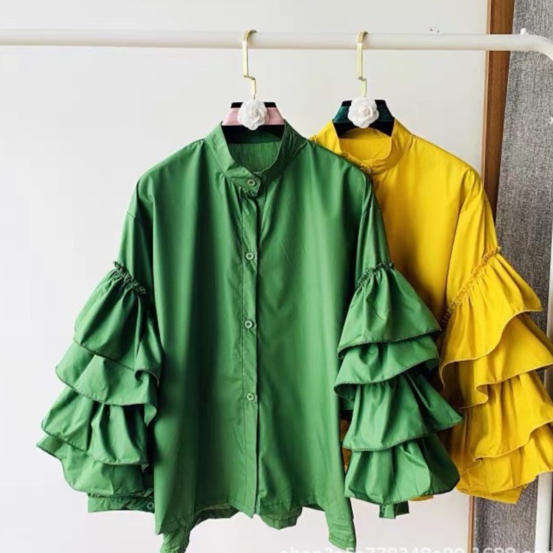 Women White Shirts Solid Full  - đánh giá và giá Shirt Camp Collar
