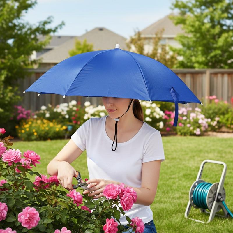 @*Head-mounted Umbrella Foldab - đánh giá và giá Bucket Hat Straw