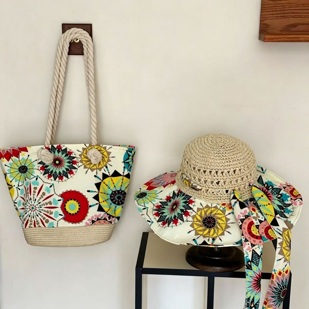 Boho Straw Sun Hat and Beach B - đánh giá và giá Bucket Hat Straw