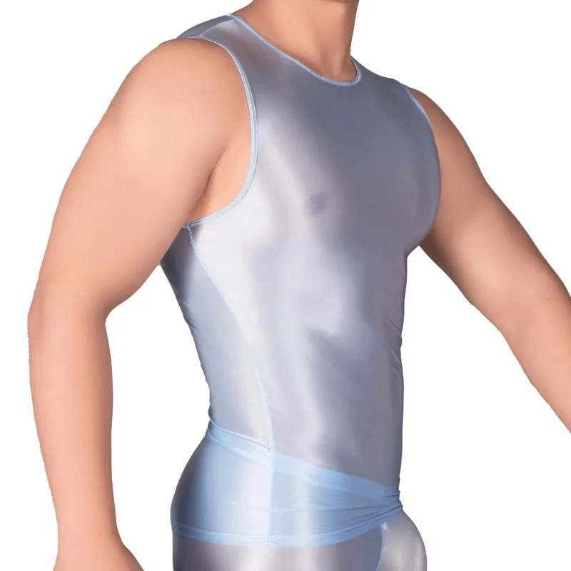 Solid Color Men's Slim Smooth  - đánh giá và giá Tank Top Muscle