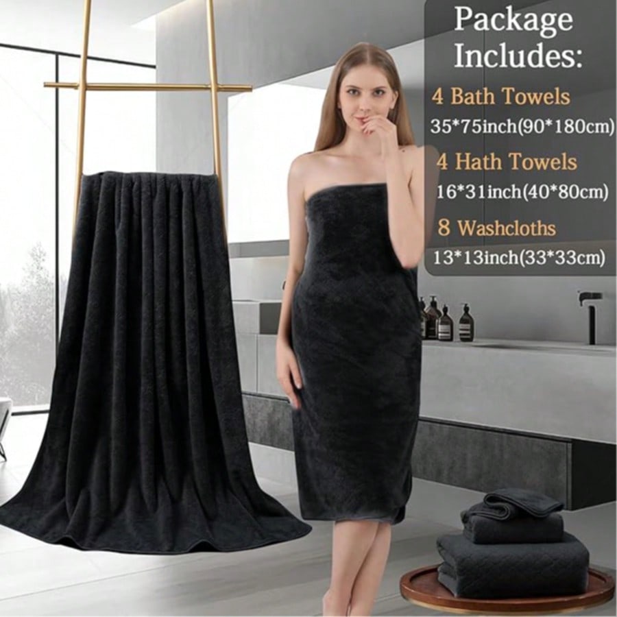 Oversized Bath Towel Set Luxur - đánh giá và giá Beach Towel Large