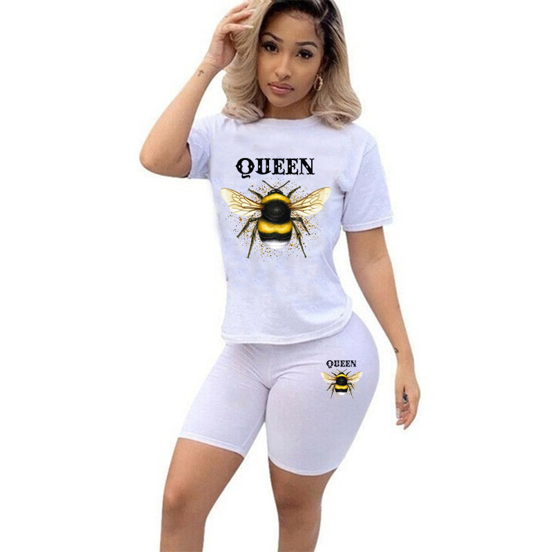 Women Two Piece Set Summer Sho - đánh giá và giá Tee Graphic Print