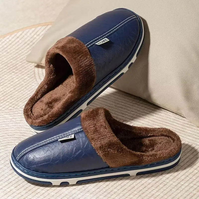 Men's Big Size Winter Slippers - đánh giá và giá Flip Flop Leather Men