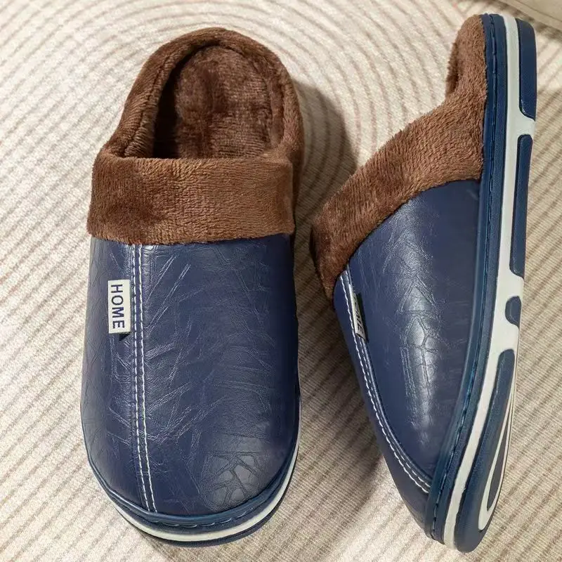 Men's Big Size Winter Slippers - đánh giá và giá Flip Flop Leather Men