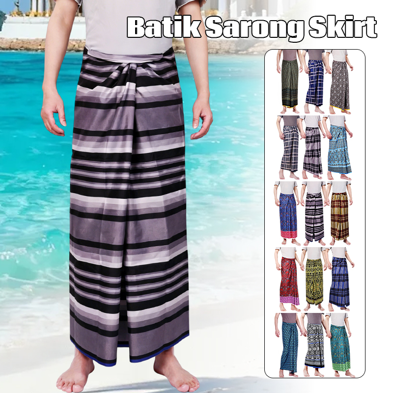 Men Women Batik Sarong Skirt E - đánh giá và giá Sarong Men Wrap