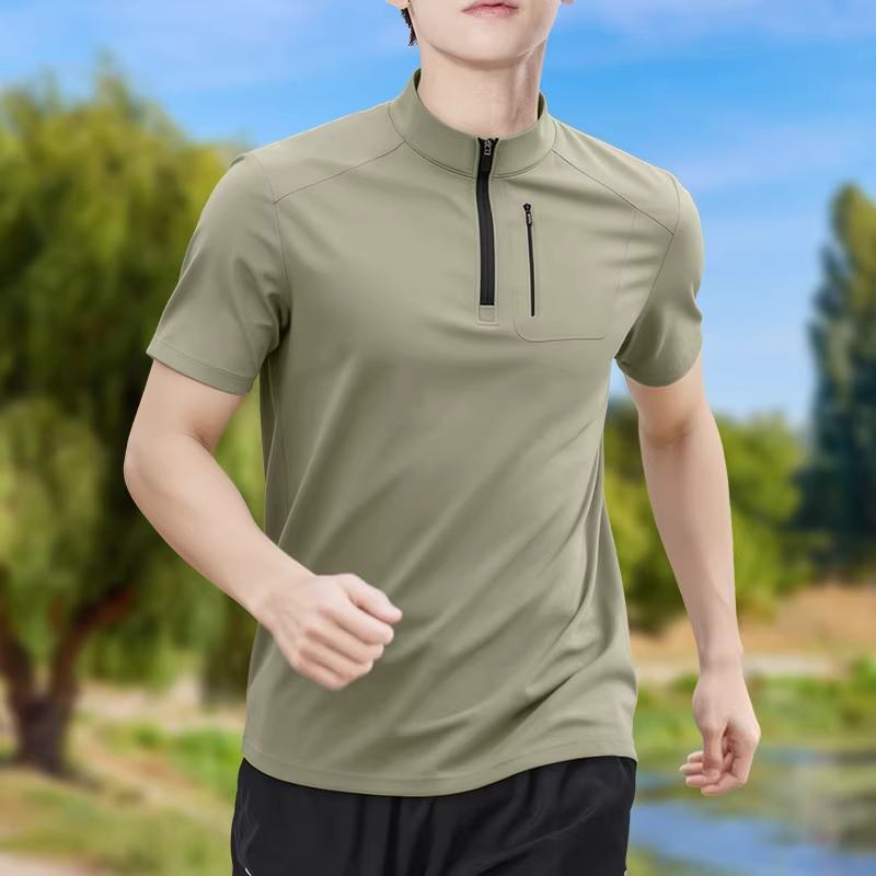 Men's Half-Zip High-Stretch Qu - đánh giá và giá Shirt Camp Collar