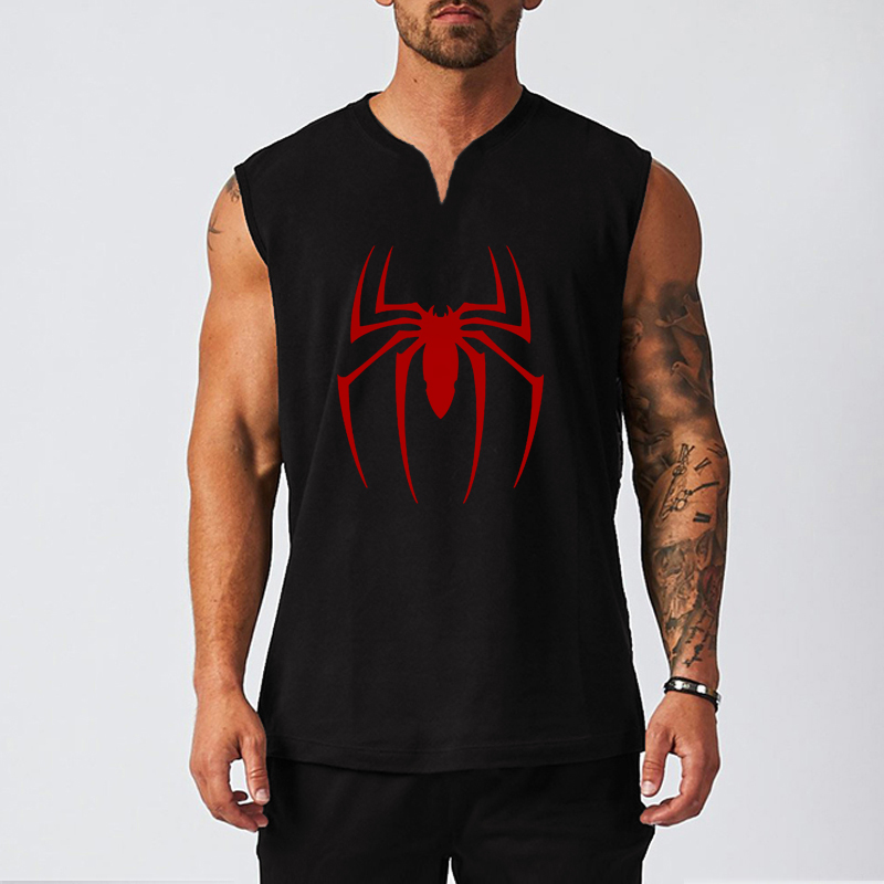 Red Spider Printed Gym Fitness - đánh giá và giá Tank Top Muscle