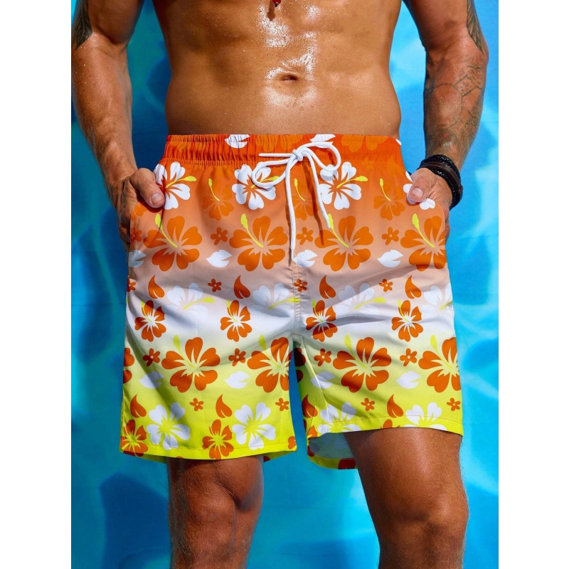 Colorful Flower Graphic Swim T - đánh giá và giá Trunks Board Surf