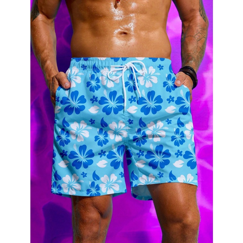 Colorful Flower Graphic Swim T - đánh giá và giá Trunks Board Surf