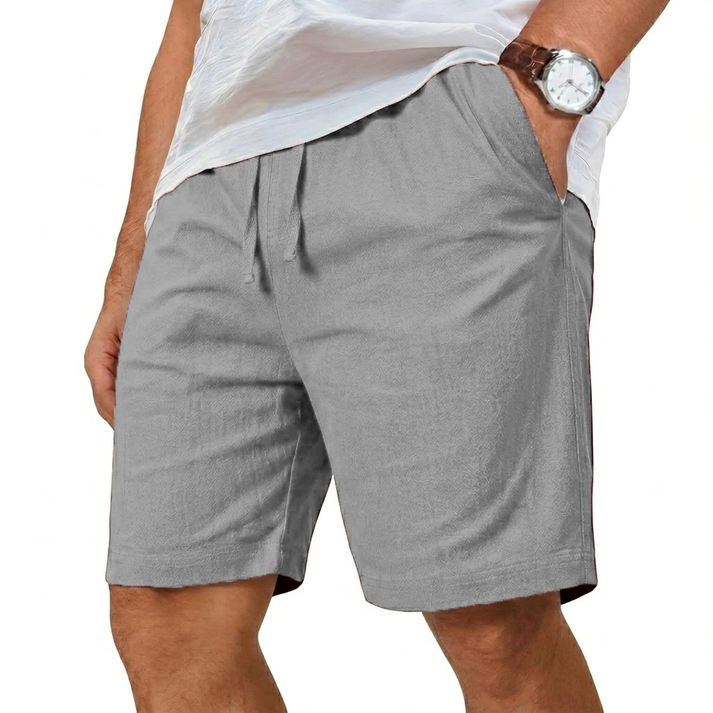Oversized Cotton Linen Shorts  - đánh giá và giá Short Linen Drawstring