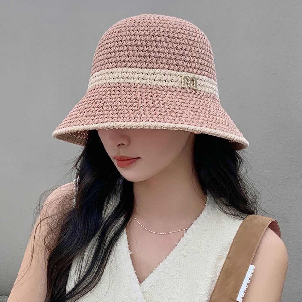 Fashion Elegant Bow Fisherman  - đánh giá và giá Bucket Hat Straw