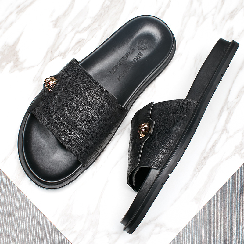 2025 New Genuine Leather Slipp - đánh giá và giá Flip Flop Leather Men