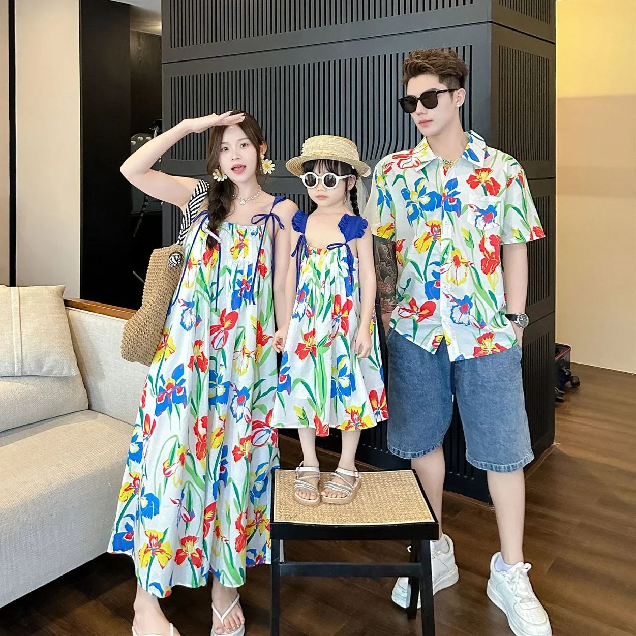 VacationClothes Korean Mommy a - đánh giá và giá Resort Shirt Floral