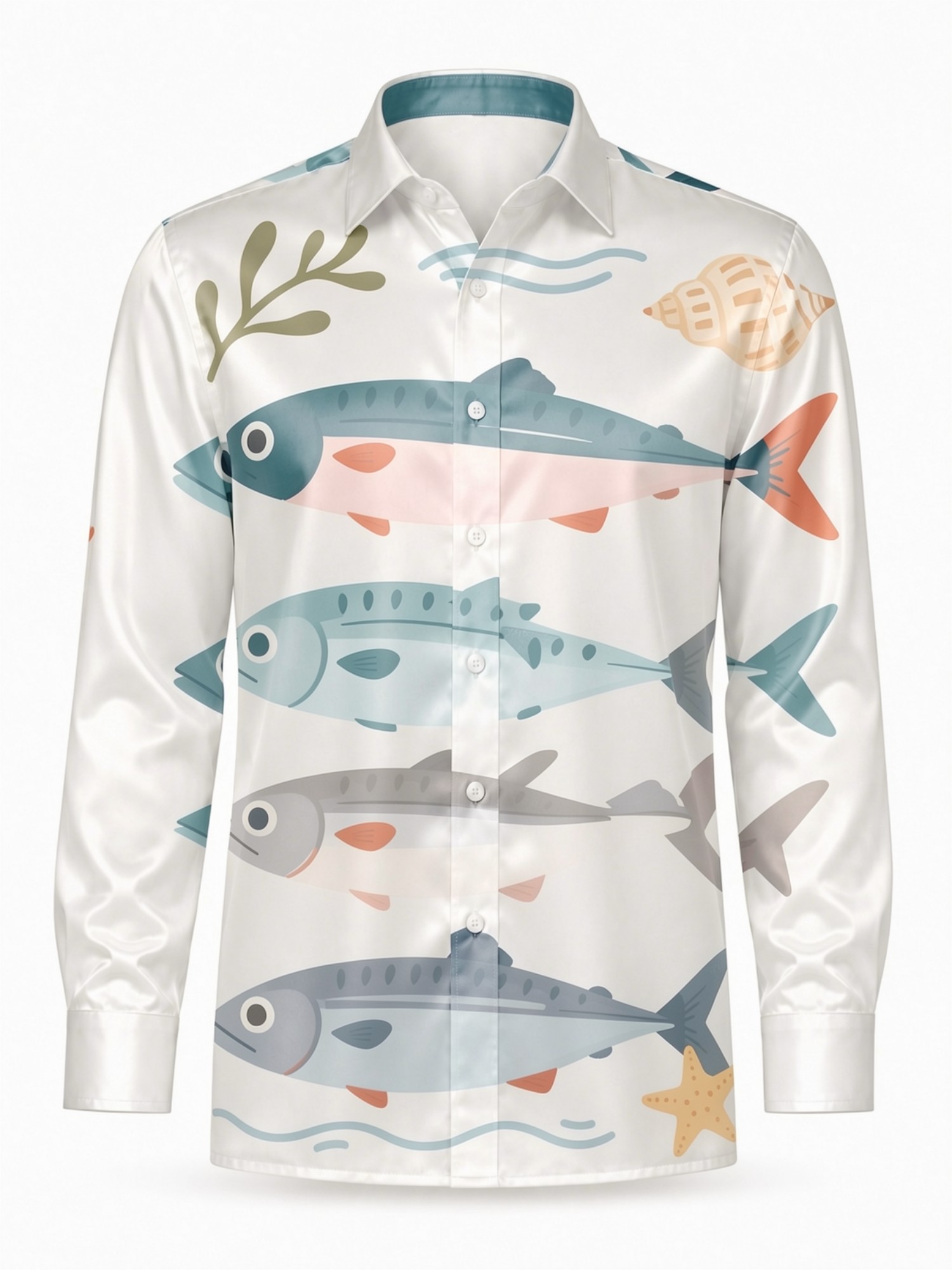 Mens Luxury Satin Long Sleeve  - đánh giá và giá Resort Shirt Floral