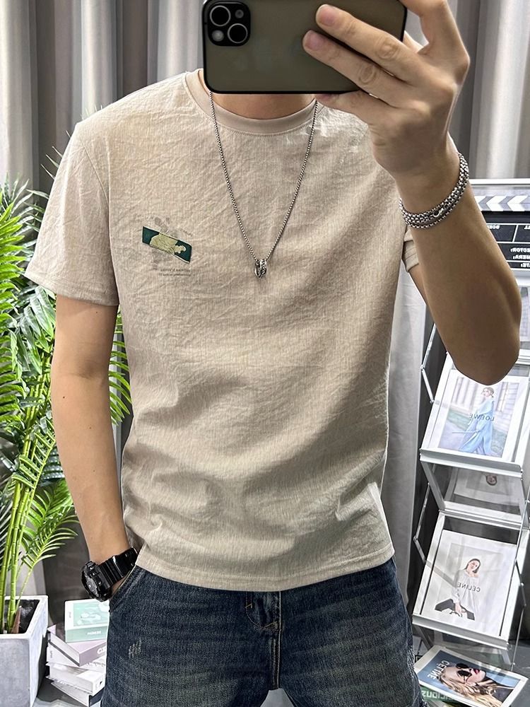 Male Tees Shirts White Linen T - đánh giá và giá Short Linen Drawstring