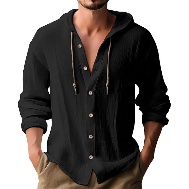 Men's solid color casual long- - đánh giá và giá Short Linen Drawstring