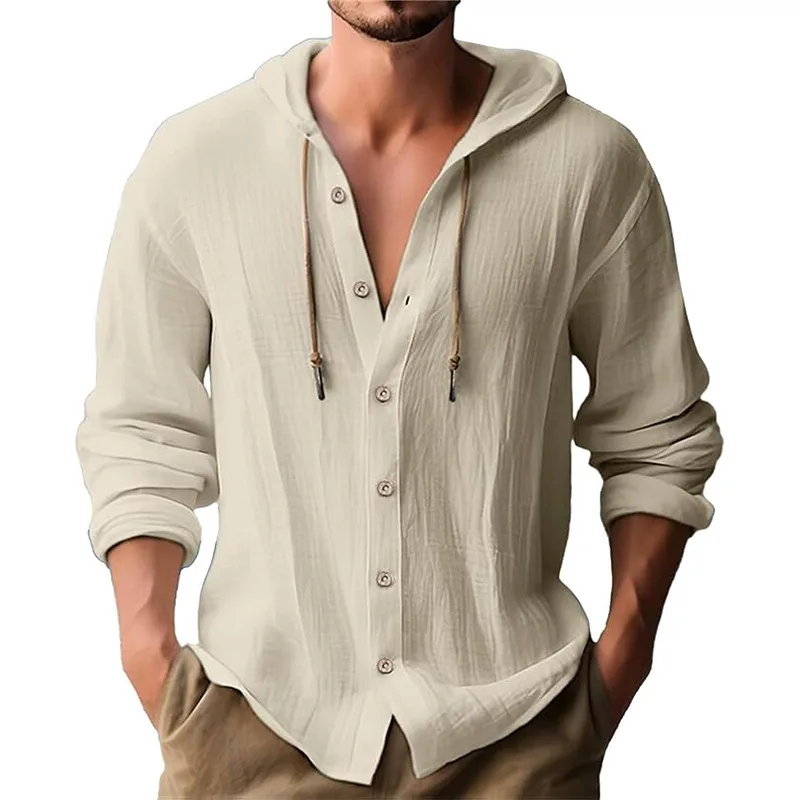 Men's solid color casual long- - đánh giá và giá Short Linen Drawstring