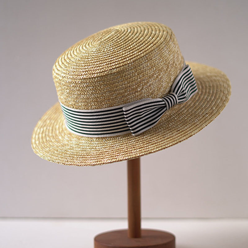 Wide Brim Boater Hats Flat Top - đánh giá và giá Bucket Hat Straw