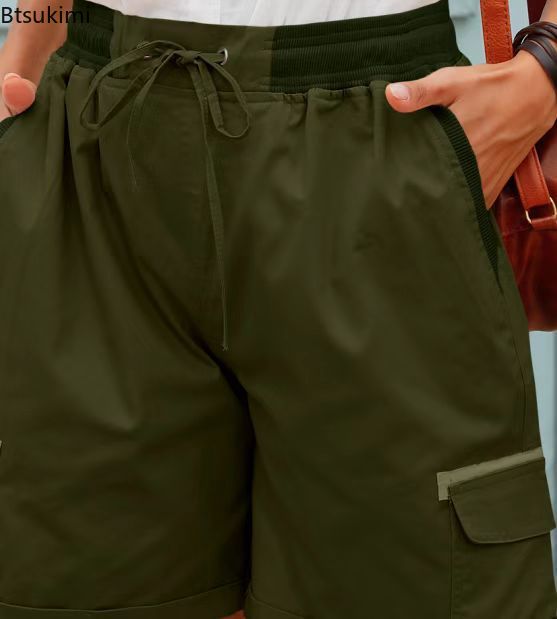 2026 Women's Cargo Shorts Pant - đánh giá và giá Short Linen Drawstring