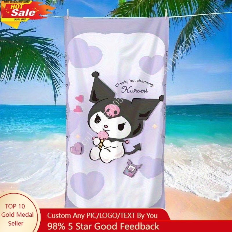 Kuromi Beach Towel A Playful a - đánh giá và giá Beach Towel Large