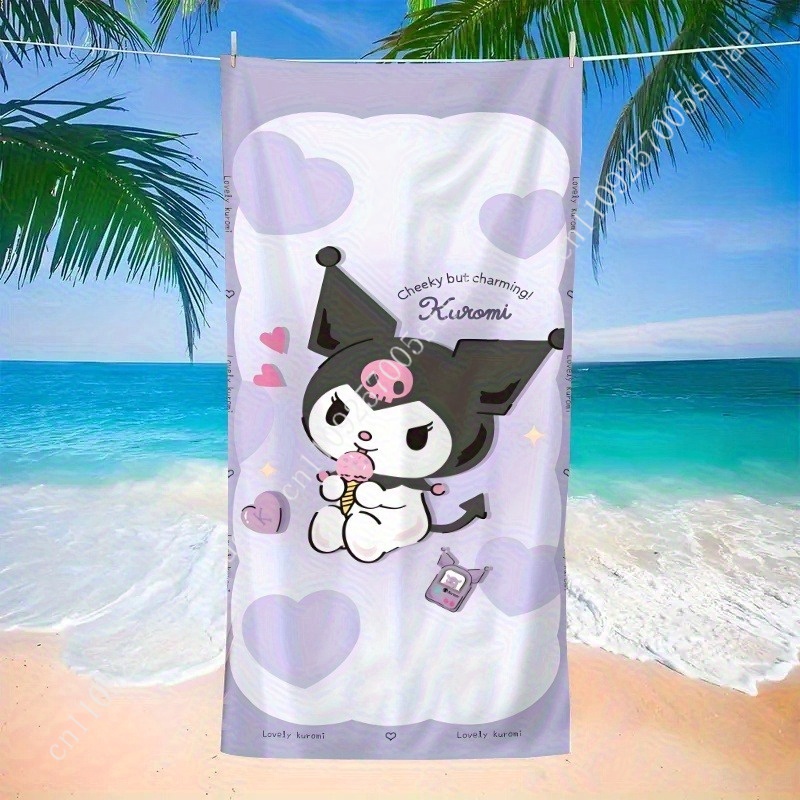Kuromi Beach Towel A Playful a - đánh giá và giá Beach Towel Large