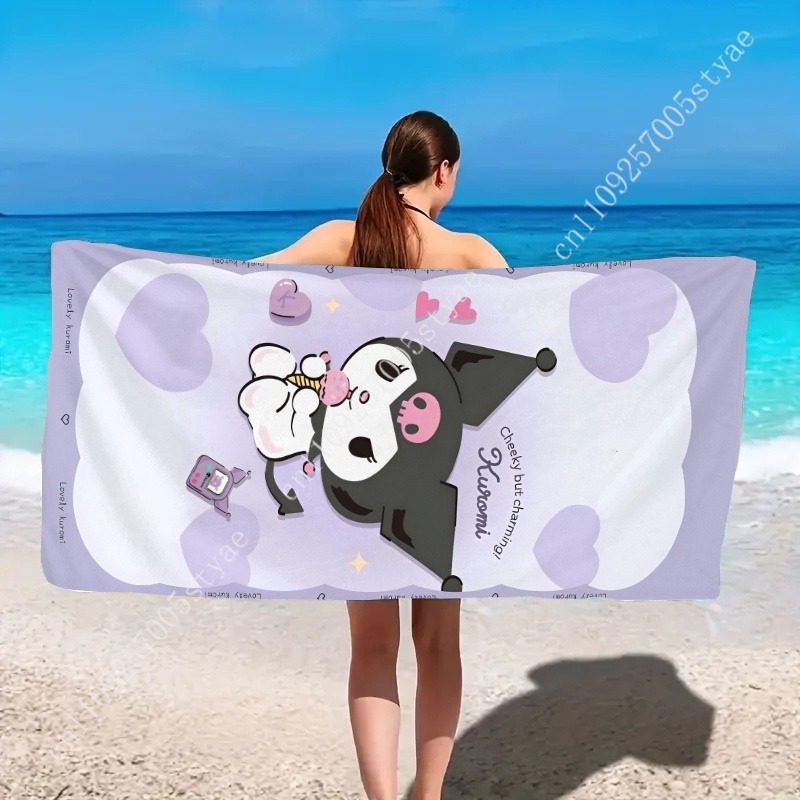 Kuromi Beach Towel A Playful a - đánh giá và giá Beach Towel Large