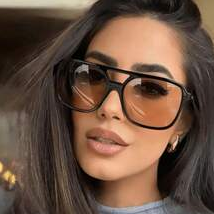 Black Double‑Bridge Aviator‑St - đánh giá và giá Sunglasses Aviator Polarized